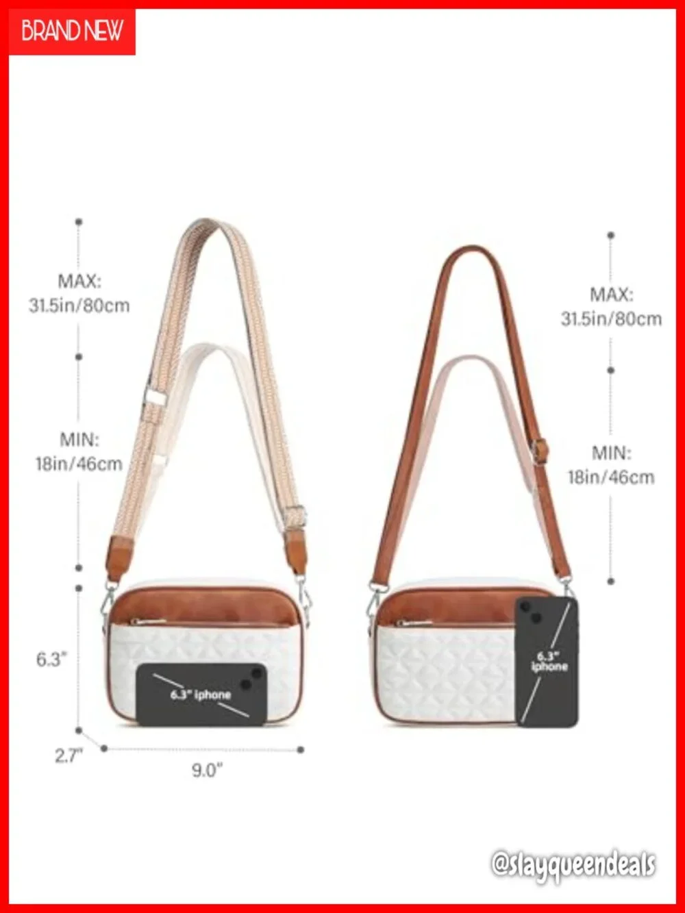 Vegan Leather Quilted Hobo Crossbody Bag RFID Shoulder Purse Adjustable Straps